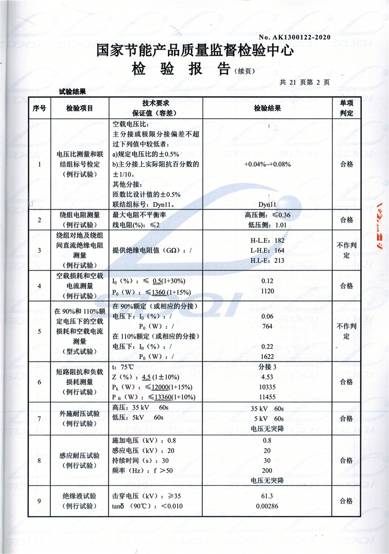 高低压试验报告-S11-1250岳西岳西岳西油浸式变压器-2.jpg